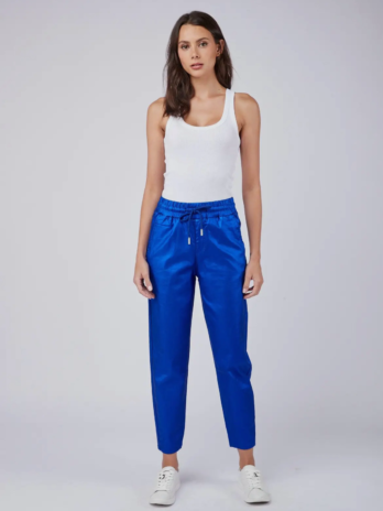 Metallic Blue Pocket Jogger