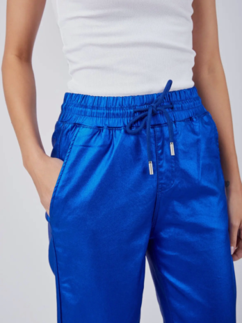 Metallic Blue Pocket Jogger