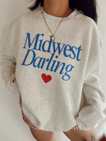 Midwest Darling Grey Sweatshirt
