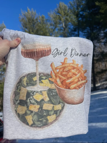 Girls Dinner Grey T-Shirt