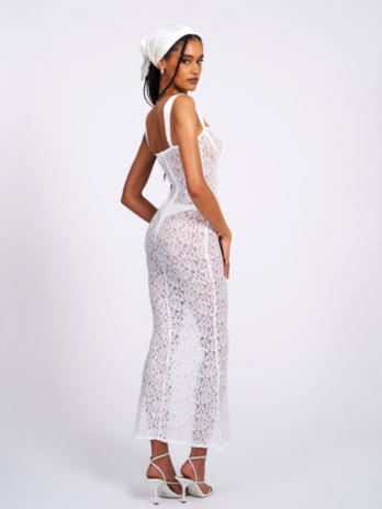 White Lace Maxi Dress