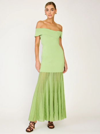 Lime Sheer Maxi Dress