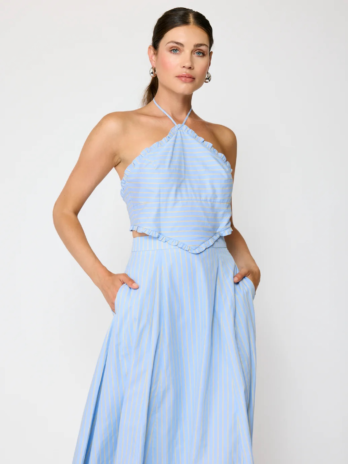 Tobi Blue Striped Dress