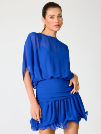 Blue Coast Ruffle Dress