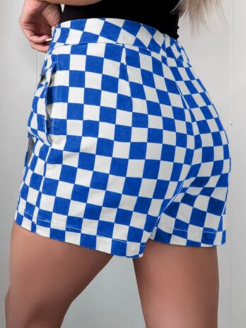 OKC Blue Checkered Skort