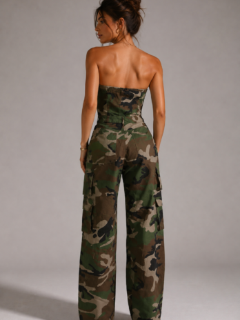Camo Wide Leg Jumpsuit